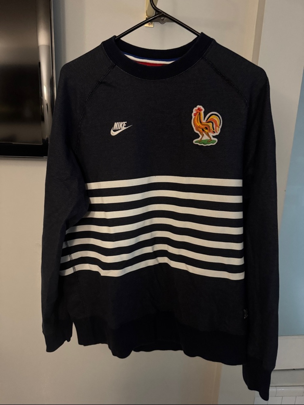 Nike International France Crewneck Sweater with Rooster Patch